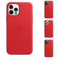 Чехол Leather Case with MagSafe на Iphone 12 и 12 Pro Red Чехол Leather Case with MagSafe на Iphone 12 и 12 Pro Red
